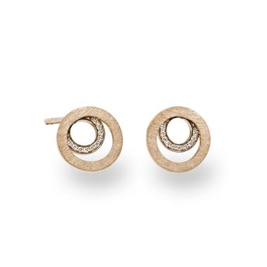 Ohrringe, Rotgold, Schmuckwerk Ohrstecker Saturn 