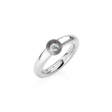 Ringe, Platin, Schmuckwerk Glasklar Ring