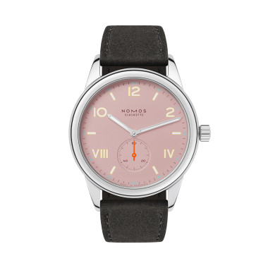         Damen- und Herrenuhr, Handaufzug, NOMOS Glashütte Club Campus 38 Full Rose