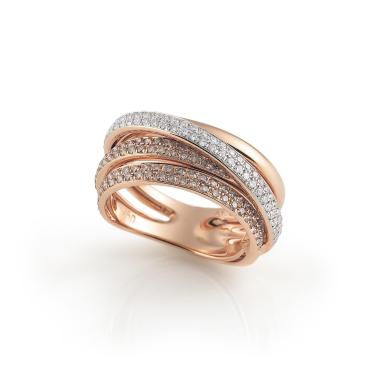 Ringe, Roségold, Al Coro Serenata Ring