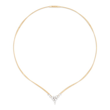 Halsschmuck, Weißgold, Marco Bicego Marrakech Halskette