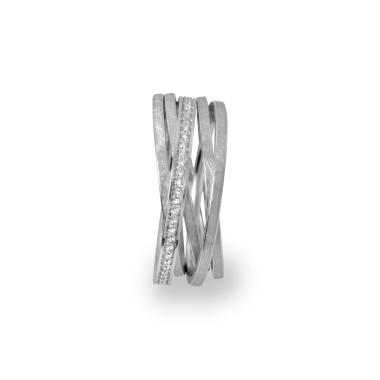 Ringe, Weißgold, Schmuckwerk Saturn Ring