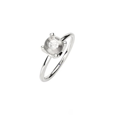 Ringe, Platin, Schmuckwerk Glasklar Ring