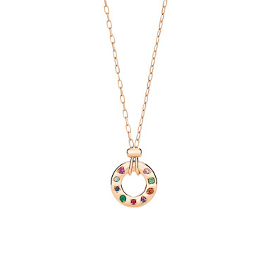 Halsschmuck, Roségold, Pomellato Iconica Wendbare Halskette Mit Anhänger