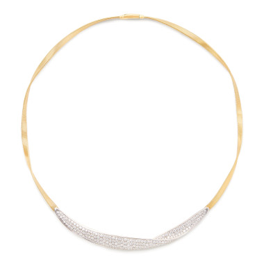 Halsschmuck, Weißgold, Marco Bicego Marrakech Halskette