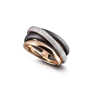Ringe, Stahl, Al Coro Neraviglia Serenata Ring