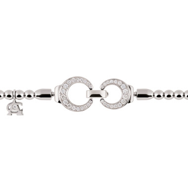         Weißgold, Armschmuck, Al Coro Mezzaluna Attrae Armband