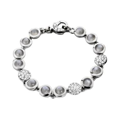 Armschmuck, Weißgold, Jochen Pohl Jochen Pohl - Mondstein-Brillant Armband