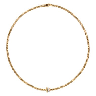 Halsschmuck, Gelbgold, FOPE Prima Collier
