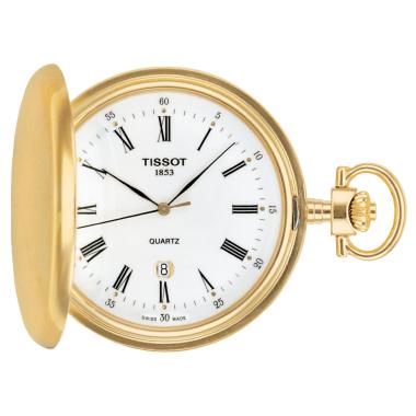 Taschenuhr, Quarzwerk, Tissot Savonnette