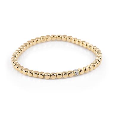 Gelbgold, Armschmuck, Al Coro Stretchy Armband