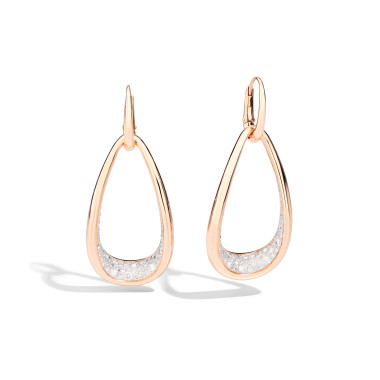 Ohrringe, Roségold, Pomellato Fantina Ohrhänger