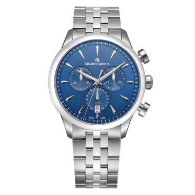         Damen- und Herrenuhr, Quarzwerk, Maurice Lacroix 1975 Quartz Chronograph 40mm