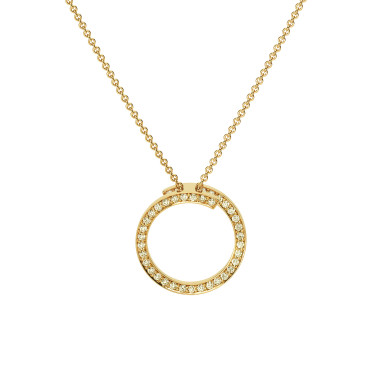 Halsschmuck, Gelbgold, Schmuckwerk Saturn Halskette