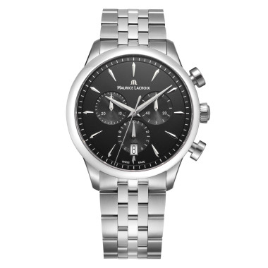         Damen- und Herrenuhr, Quarzwerk, Maurice Lacroix 1975 Quartz Chronograph 40mm