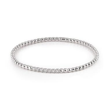 Armschmuck, Weißgold, Al Coro Stretchy Armband