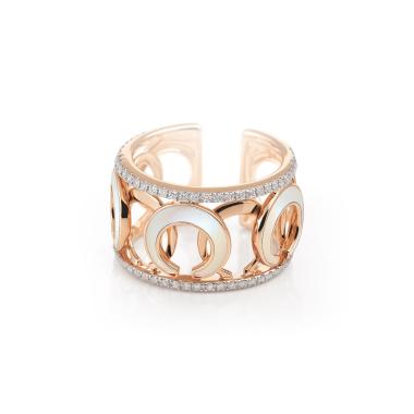 Ringe, Roségold, Al Coro Mezzaluna Ring