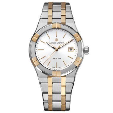 Damen- und Herrenuhr, Quarzwerk, Maurice Lacroix Aikon Quartz Date 40mm