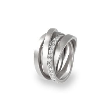 Ringe, Weißgold, Schmuckwerk Saturn Ring