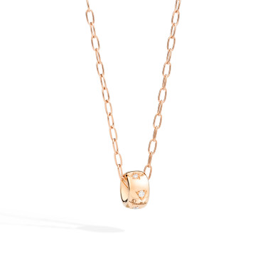 Halsschmuck, Roségold, Pomellato Iconica Anhänger mit Kette