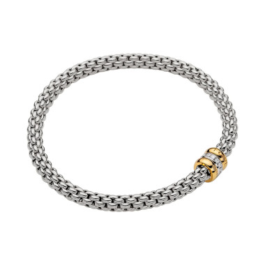         Weißgold, Armschmuck, FOPE Solo Flex'it Armband