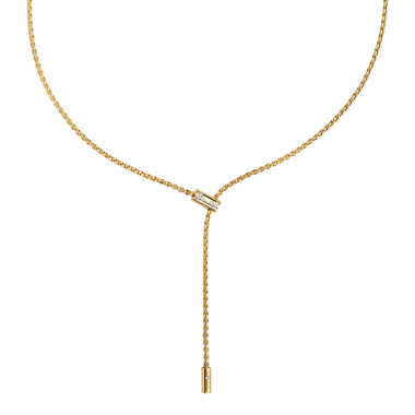         Gelbgold, Halsschmuck, FOPE Verstellbare Aria Halskette mit Diamanten
