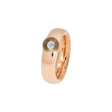 Ringe, Rotgold, Schmuckwerk Glasklar Ring