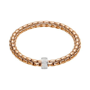         Roségold, Armschmuck, FOPE Eka Flex'it Armband mit Diamantpavé