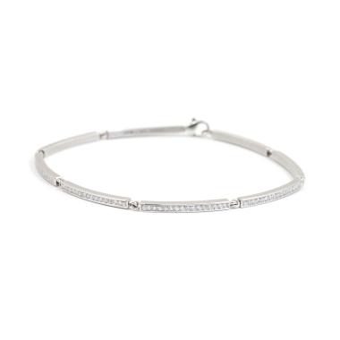 Armschmuck, Weißgold, Schmuckwerk Armband Saturn