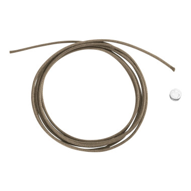 Accessoires/Sonstiges, Silber, DoDo Dünne Kordel aus Baumwolle