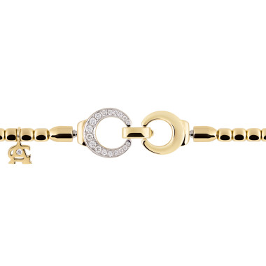         Gelbgold, Armschmuck, Al Coro Mezzaluna Attrae Armband