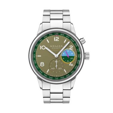 Unisex, Automatik, NOMOS Glashütte Club Sport Neomatik Weltzeit Jungle