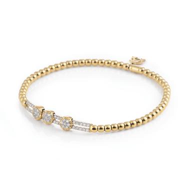 Armschmuck, Weißgold, Al Coro Stretchy Armband