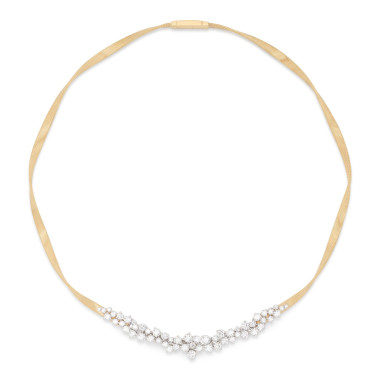 Halsschmuck, Weißgold, Marco Bicego Marrakech Halskette