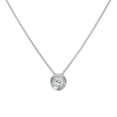 Halsschmuck, Platin, Schmuckwerk Glasklar Halskette