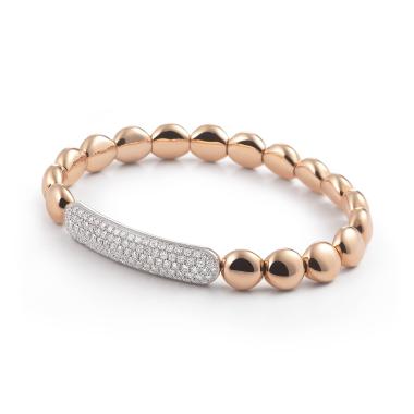 Armschmuck, Roségold, Al Coro Stretchy Armband