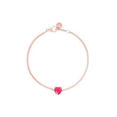 Armschmuck, Roségold, DoDo Armband Herz