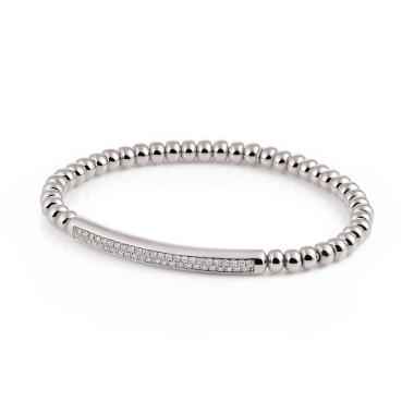 Armschmuck, Weißgold, Al Coro Stretchy Armband