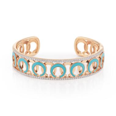 Armschmuck, Weißgold, Al Coro Mezzaluna Armreif