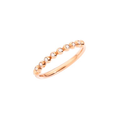        Roségold, Ringe, DoDo Ring Bollicine „Precious“