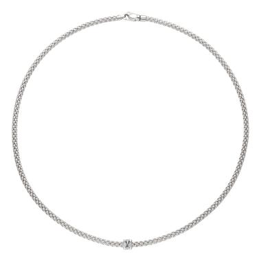 Halsschmuck, Weißgold, FOPE Prima Flex'it Collier