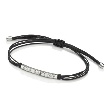 Armschmuck, Weißgold, Schmuckwerk Alpen Textilband