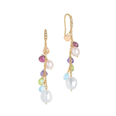 Ohrringe, Gelbgold, Marco Bicego Paradise Pearls Ohrhänger