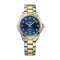 Bicolor, Gelbgold, Blau
