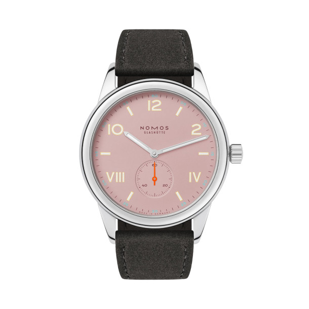        Damen- und Herrenuhr, Handaufzug, NOMOS Glashütte Club Campus 38 Full Rose