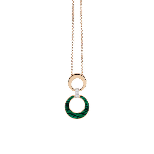         Roségold, Halsschmuck, Al Coro Mezzaluna Collier
