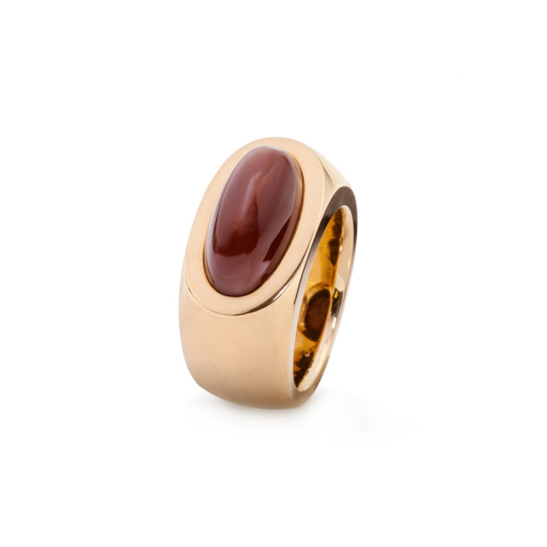         Rotgold, Ringe, Jochen Pohl Mondstein Ring