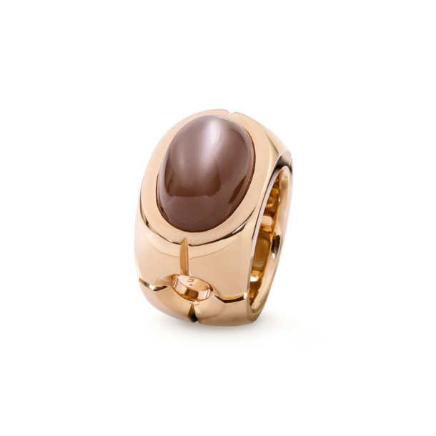         Rotgold, Ringe, Jochen Pohl Mondstein Ring