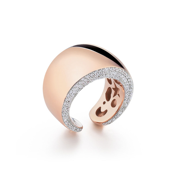         Rotgold, Ringe, Al Coro Mezzaluna Classic Ring