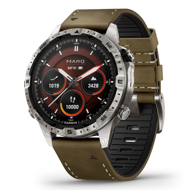         Herrenuhr, Smartwatch, Garmin MARQ® Adventurer (Gen 2) – Damascus Steel Edition